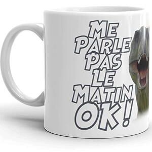 Mug T-rex - Dinosaure - blanc