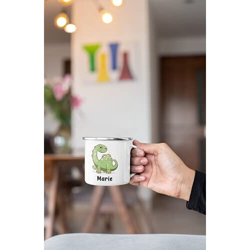 Mug Dinosaure blanc personnalisable 300 ml variant 1 