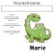 Mug Dinosaure blanc personnalisable 300 ml - miniature variant 4