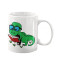 Mug Dinosaure vert personnalisé - miniature