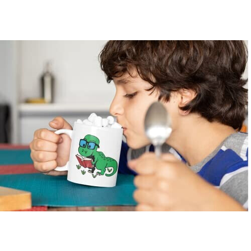 Mug Dinosaure vert personnalisé variant 2 