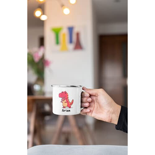 Mug Dinosaure blanc personnalisable 300 ml variant 1 