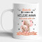Mug Éléphant rose céramique personnalisé 325 ml - miniature