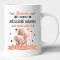 Mug Éléphant rose céramique personnalisé 325 ml - miniature variant 1