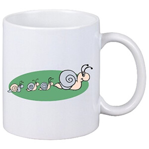 Mug Escargot blanc céramique 330 ml