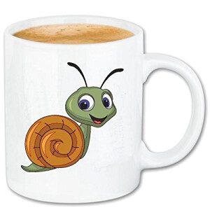 Mug Escargot blanc céramique 330 ml