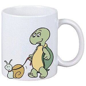 Mug Escargot blanc céramique 330 ml