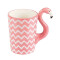 Mug Flamant rose blanc. - miniature