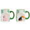 Mug Flamant rose rose céramique 3D relief - miniature