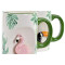 Mug Flamant rose rose céramique 3D relief - miniature variant 1