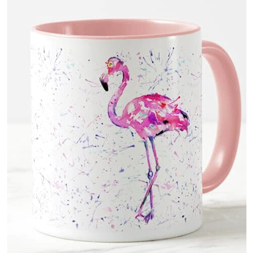 Mug Flamant rose rose céramique 325 ml