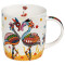 Mug Flamant rose rose couleuré porcelaine 370 ml - miniature variant 1