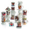 Mug Flamant rose rose couleuré porcelaine 370 ml - miniature variant 4