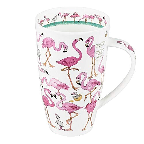 Mug Flamant rose rose porcelaine