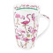 Mug Flamant rose rose porcelaine - miniature