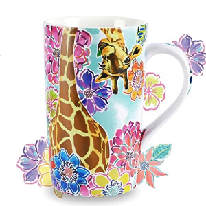 Mug Girafe marron - céramique porcelaine personnalisé 510 ml