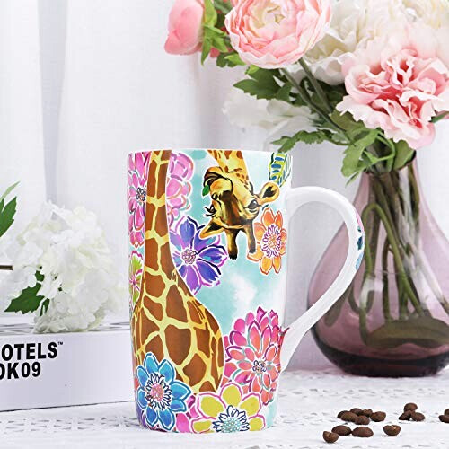 Mug Girafe marron - céramique porcelaine personnalisé 510 ml variant 2 