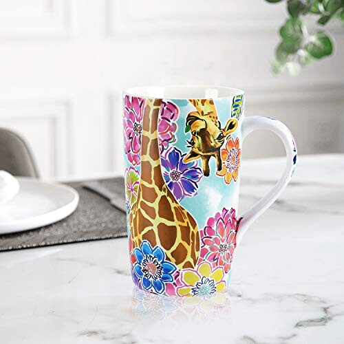 Mug Girafe marron - céramique porcelaine personnalisé 510 ml variant 6 