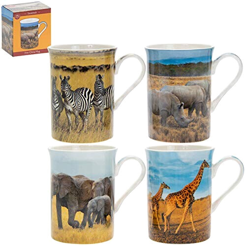 Mug Girafe multicolore porcelaine