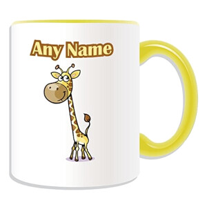 Mug Girafe jaune céramique