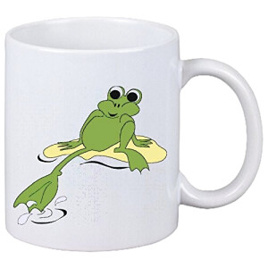 Mug Grenouille blanc céramique 330 ml