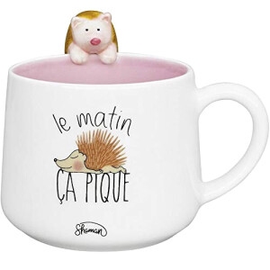 Mug Hérisson céramique 3D