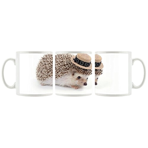 Mug Hérisson blanc céramique 300 ml variant 0 