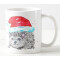 Mug Hérisson blanc céramique 325 ml - miniature
