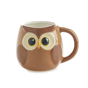 Mug Hibou multicolore céramique 400 ml