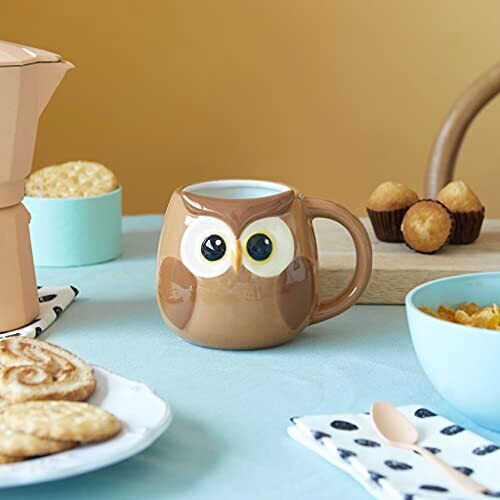 Mug Hibou multicolore céramique 400 ml variant 3 