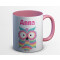 Mug Hibou multi personnalisé 375 ml - miniature