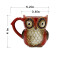 Mug Hibou rouge céramique - miniature variant 1