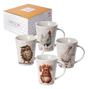 Mug Hibou multicolore céramique porcelaine 370 ml