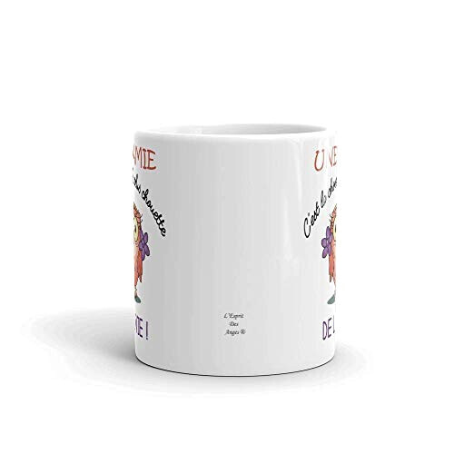 Mug Hibou amie chouette céramique personnalisé 320 ml variant 1 