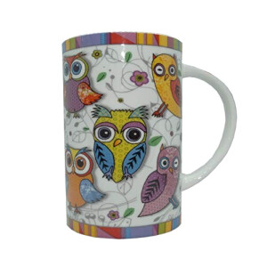 Mug Hibou motif chouette porcelaine