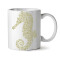 Mug Hippocampe blanc céramique - miniature