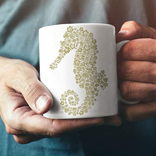 Mug Hippocampe blanc céramique variant 0 