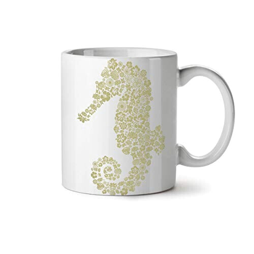 Mug Hippocampe blanc céramique variant 3 
