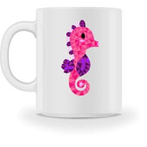 Mug Hippocampe blanc céramique 375 ml