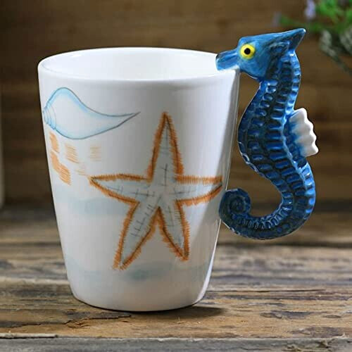 Mug Hippocampe céramique 3D 350 ml