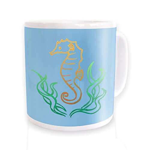 Mug Hippocampe blanc céramique