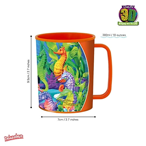 Mug Hippocampe plastique 3D 300 ml variant 2 