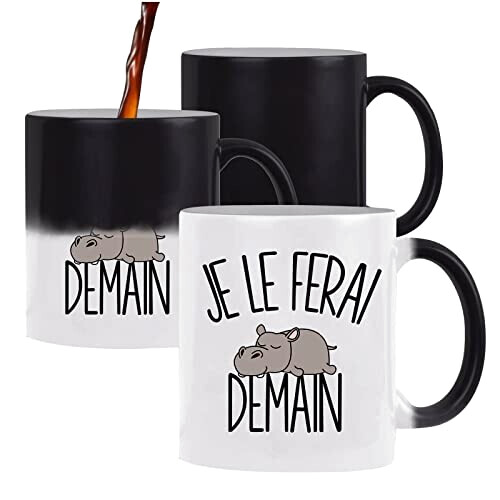 Mug Hippopotame blanc magique