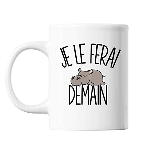 Mug Hippopotame blanc céramique variant 0 