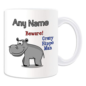 Mug Hippopotame blanc personnalisable