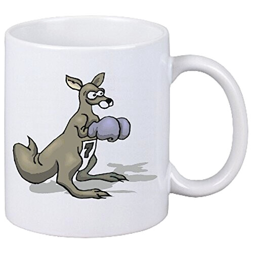 Mug Kangourou blanc céramique 330 ml
