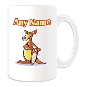Mug Kangourou blanc personnalisé
