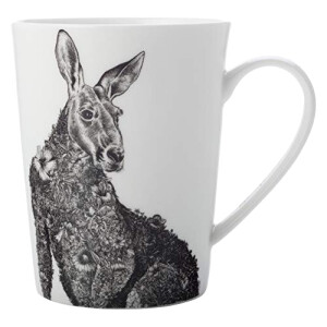 Mug Kangourou couleurs mélangées porcelaine coffret cadeau 450 ml