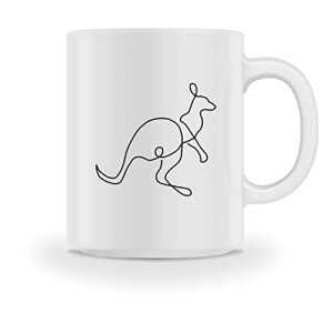 Mug Kangourou blanc céramique 375 ml