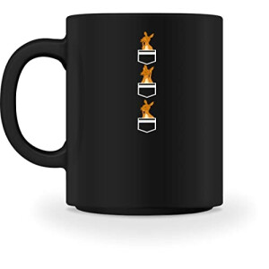 Mug Kangourou noir céramique